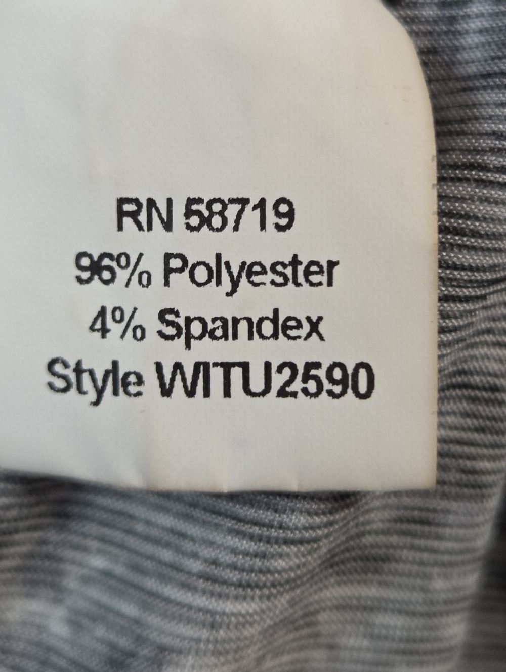 Elementz Black and White Long Sleeve Printed Top - Picture 4 of 5